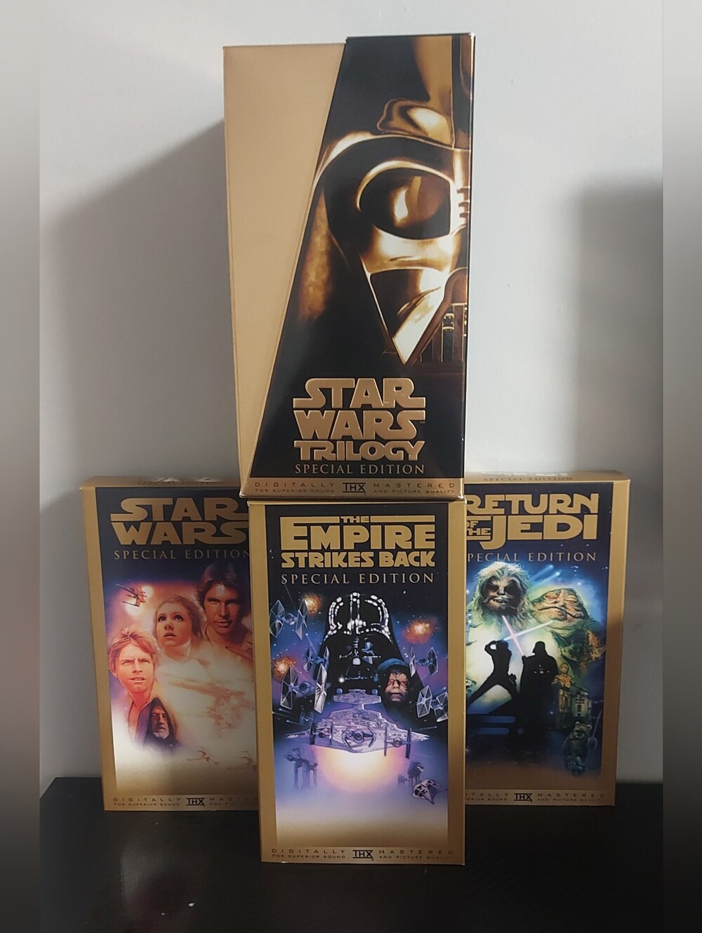 Star Wars Trilogy Special Edition Gold Box VHS Set